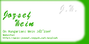 jozsef wein business card